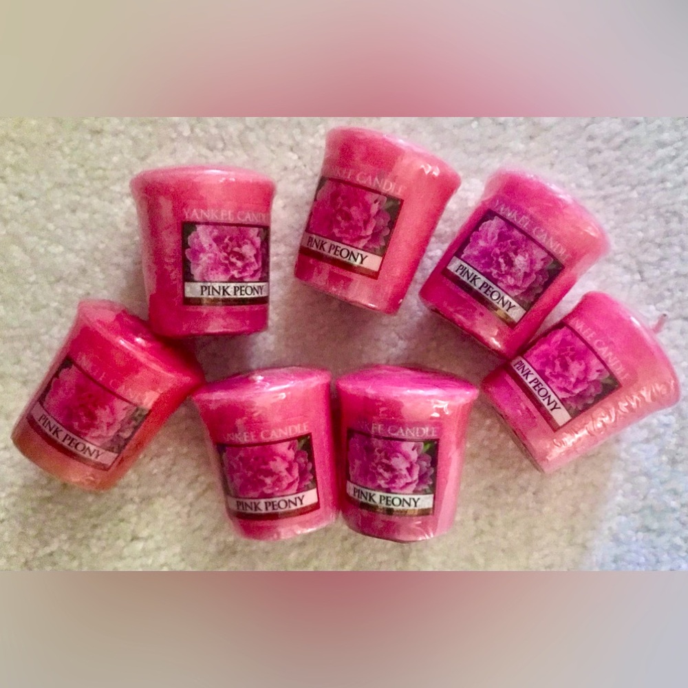 Peony votive candles Yankee mini sampler